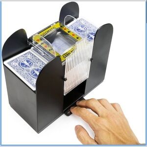 6 Deck Casino Automatic Card Shuffler -‎ Battery Operated– Black